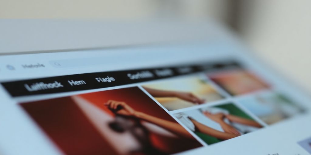 Scrolling web page with smooth animation.