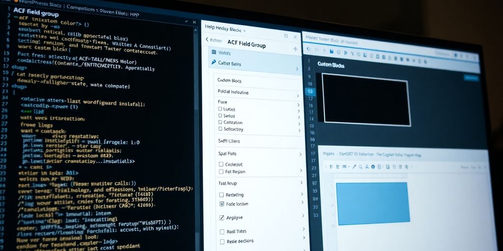 WordPress block creation with ACF and PHP code.