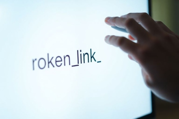 Broken link on computer screen, helpfully.