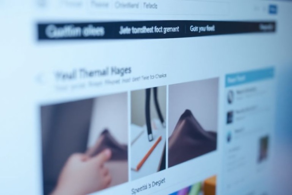 Scrolling web page with animated elements.