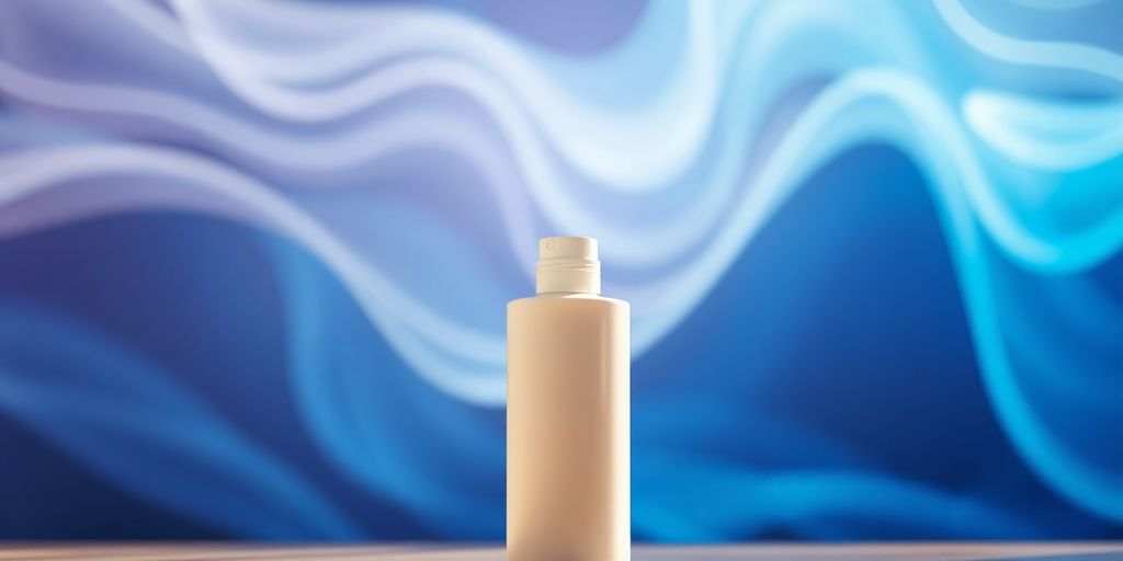Product mockup with AI video background